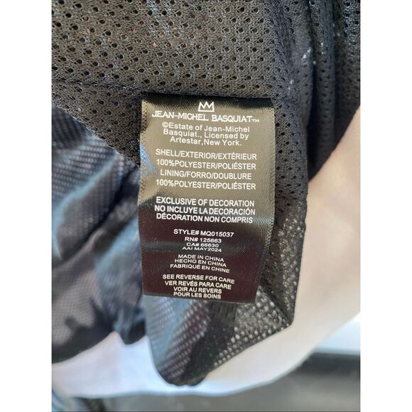 New Jean-Michel Basquiat Members Only Jacket Size Medium Bronze Graphics. - Picture 8 of 10